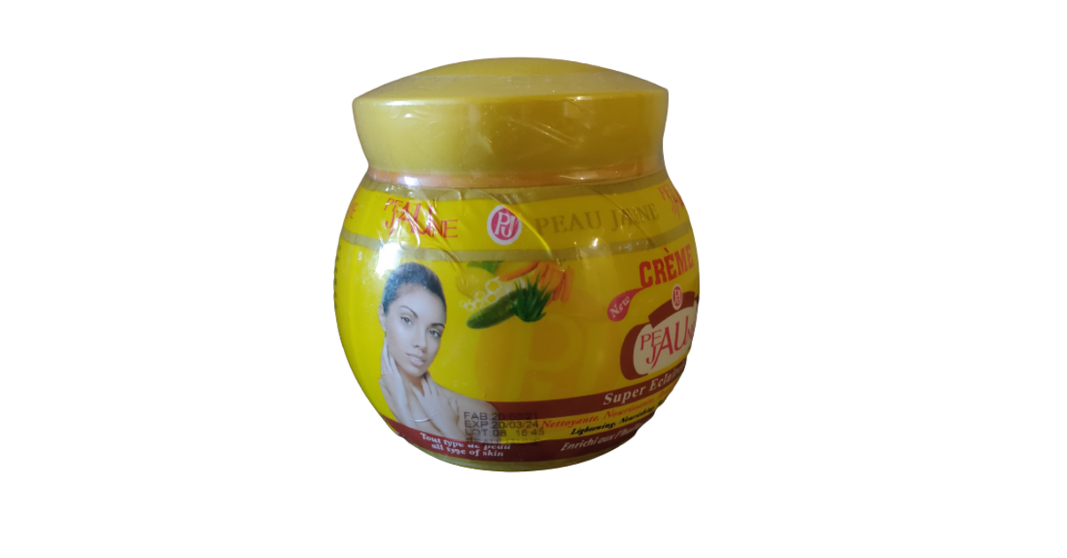 PEAU JAUNE CREME SUPER ECLAIRCISSANTE NETTOYANTE ,NOURRISANTE